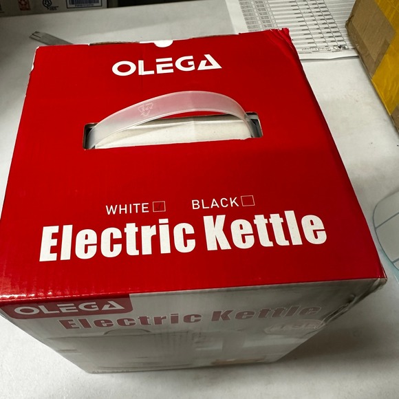OLEGA Electric Kettle White ALG-XL68 1500W Electric Tea Kettle 1.8L Stainless St - Picture 10 of 12